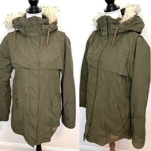 IFOUND Snowboard Ski Jacket In Olive Green Size Large